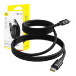 Câble de Chargement Baseus Tungsten Gold USB-C vers USB-C 100W 1m (noir)