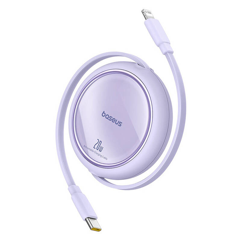 Câble USB Baseus Free2Pull USB-C vers iP 20W 1m (violet) - Ypsilon Computers