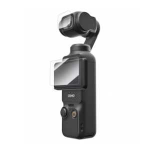 Film en verre trempé TELESIN pour DJI Osmo Pocket 3 (film pour lentille x2 + film pour écran LCD x2)