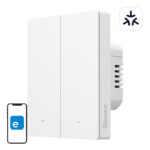 Interrupteur mural intelligent SONOFF M5-2C-80W Matter (2-canaux, à encastrer)