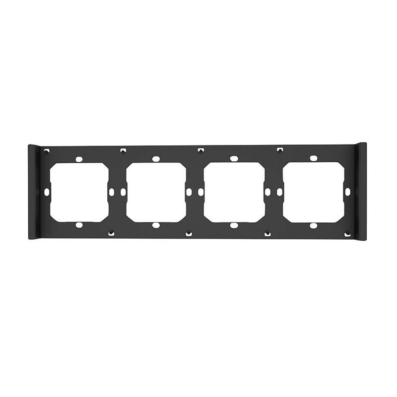 Cadre pour interrupteur mural intelligent 4 voies quadruple SONOFF M5-4C-80-F (gris foncé) - Ypsilon Computers