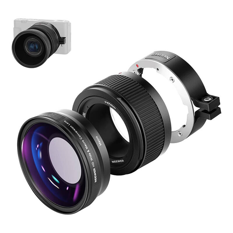 Objectif grand angle Neewer pour Sony ZV1 (noir) - Ypsilon Computers