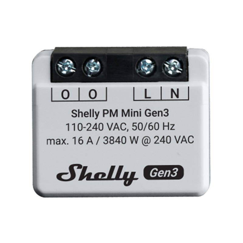 Shelly PM Mini Gen3 Ensemble de 2 Contrôleurs, WiFi/Bluetooth - Ypsilon Computers