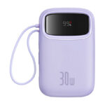 Baseus QPow 2 10000mAh 30W 2xUSB-C batterie externe (violet)