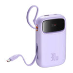 Baseus QPow 2 10000mAh 30W 2xUSB-C batterie externe (violet)