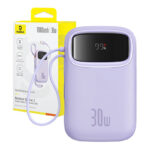 Baseus QPow 2 10000mAh 30W 2xUSB-C batterie externe (violet)