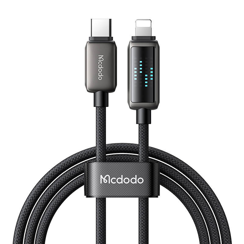 Câble Mcdodo CA-2630 USB-C vers Lightning, 36W, affichage LED, 1.2m - Ypsilon Computers