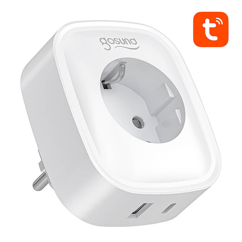 Gosund SP6 Prise intelligente WiFi/Bluetooth 16A USB-C 20W Tuya - Ypsilon Computers