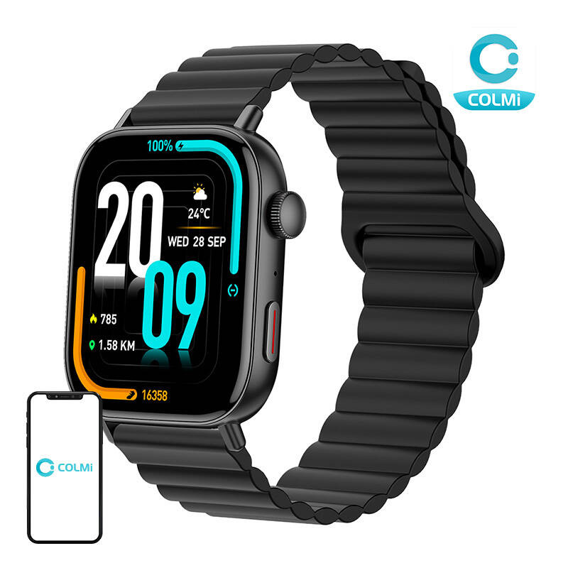Montre connectée Colmi C8 Max avec bracelet magnétique (noir) - Ypsilon Computers