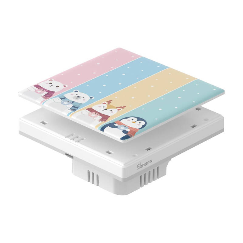 Housse décorative / capuchon pour l'interrupteur tactile T5 SONOFF Cartoon 4C. - Ypsilon Computers