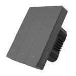 Interrupteur mural WiFi intelligent SONOFF M5-3C-80 (3 canaux, pour cadre, graphite)
