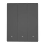 Interrupteur mural WiFi intelligent SONOFF M5-3C-80 (3 canaux, pour cadre, graphite)