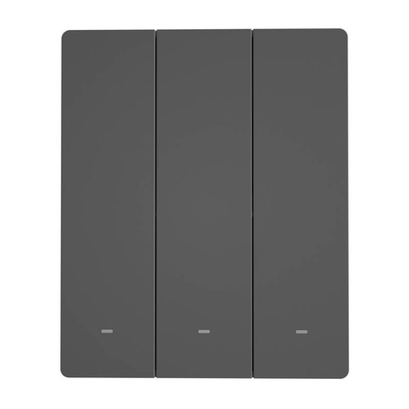 Interrupteur mural WiFi intelligent SONOFF M5-3C-80 (3 canaux, pour cadre, graphite) - Ypsilon Computers
