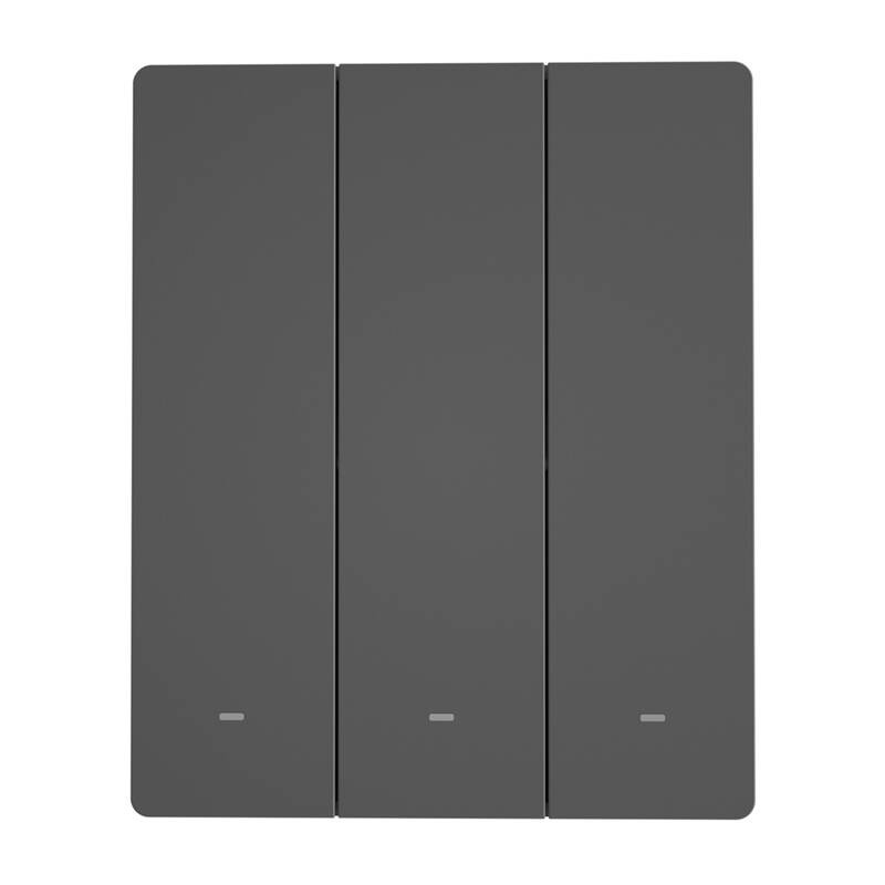 Interrupteur mural WiFi intelligent SONOFF M5-3C-80 (3 canaux, pour cadre, graphite) - Ypsilon Computers