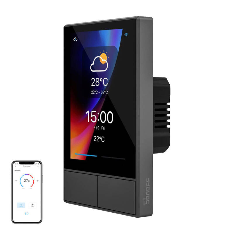 Panneau de contrôle WiFi intelligent SONOFF NSPanel (noir, 120mm) - Ypsilon Computers
