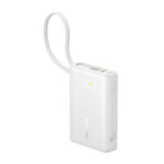 Batterie externe Baseus PicoGo Écran numérique 10000mAh 45W (blanc)