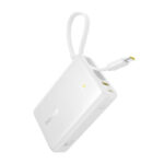 Batterie externe Baseus PicoGo Écran numérique 10000mAh 45W (blanc)