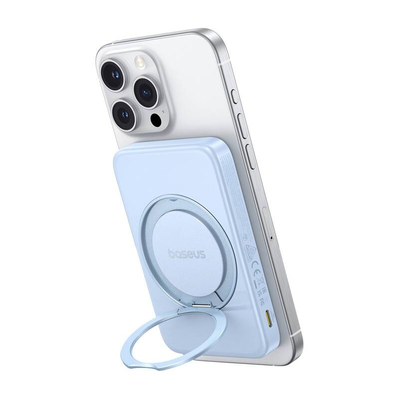 Baseus batterie externe avec support PicoGo Qi2 5000mAh 20W (bleu) - Ypsilon Computers