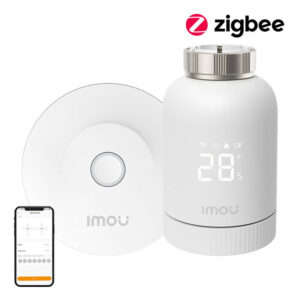 IMOU KIT-TRV1-EU-2 Kit de tête thermostatique ZigBee avec 6 adaptateurs et passerelle