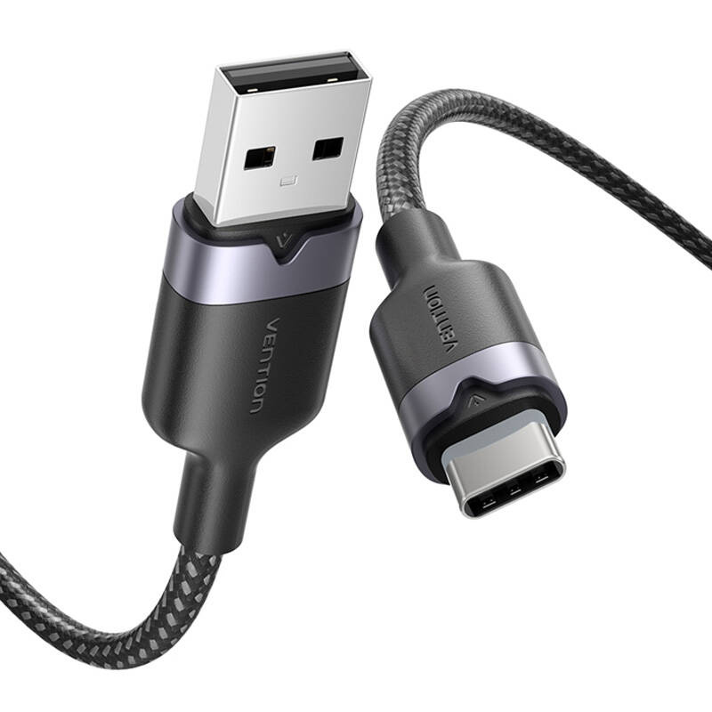 Câble USB 2.0 A vers USB-C 3A Vention CTNBF 1 M (noir) - Ypsilon Computers