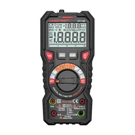 Habotest HT118E Multimètre Numérique Universel True RMS NCV - Ypsilon Computers
