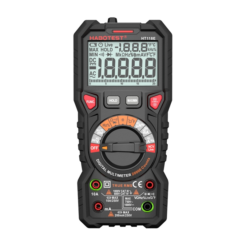 Habotest HT118E Multimètre Numérique Universel True RMS NCV - Ypsilon Computers
