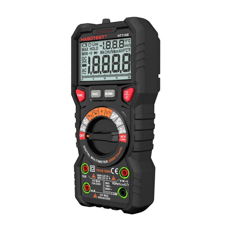 Habotest HT118E Multimètre Numérique Universel True RMS NCV - Ypsilon Computers
