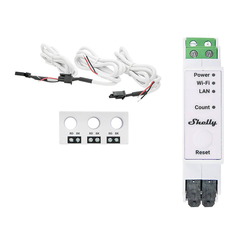 Shelly Pro 3EM-3CT63 WIFI compteur de consommation d'énergie 1/3 voie - Ypsilon Computers