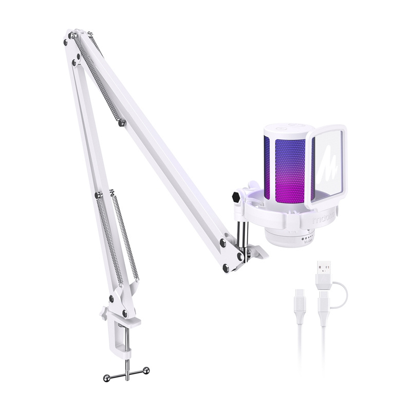 Microphone Maono DGM20S (blanc) - Ypsilon Computers