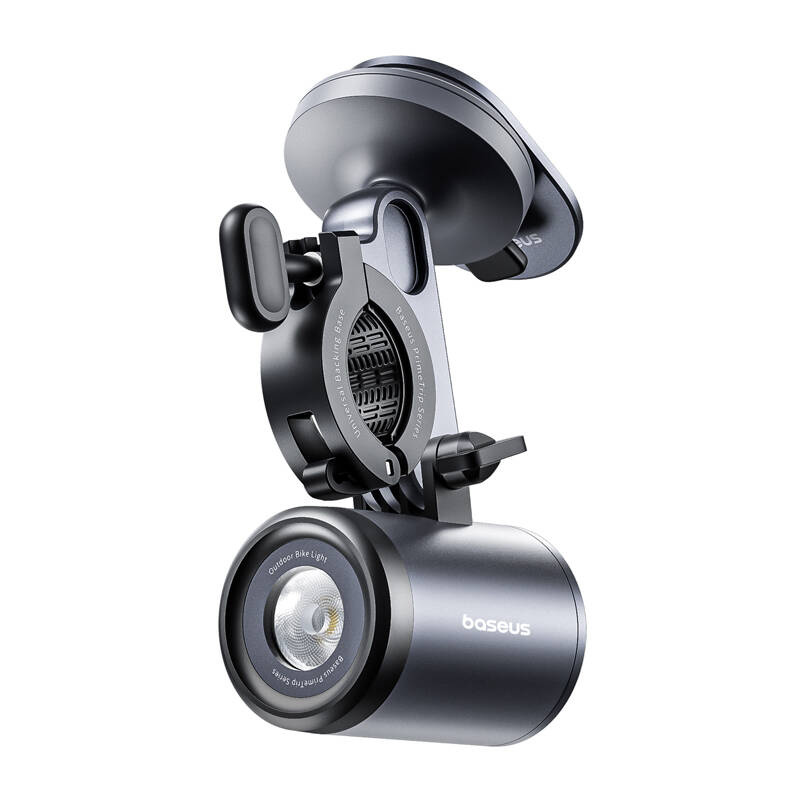 Baseus PrimeTrip support de vélo 2-en-1, support de téléphone + lampe de poche (noir) - Ypsilon Computers