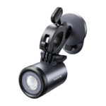Baseus PrimeTrip support de vélo 2-en-1, support de téléphone + lampe de poche (noir)