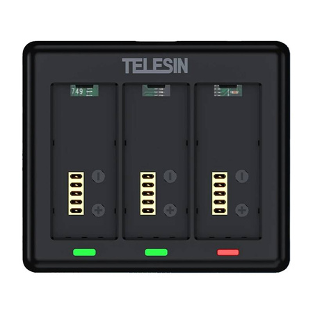 Chargeur pour 3 batteries pour GoPro HERO 13 Telesin (S0-BCG-12-TGP) - Ypsilon Computers