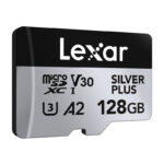 Ensemble de 2 cartes mémoire Lexar High-Performance Silver Plus microSDXC 2x128Go + adaptateur