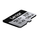Ensemble de 2 cartes mémoire Lexar High-Performance Silver Plus microSDXC 2x128Go + adaptateur