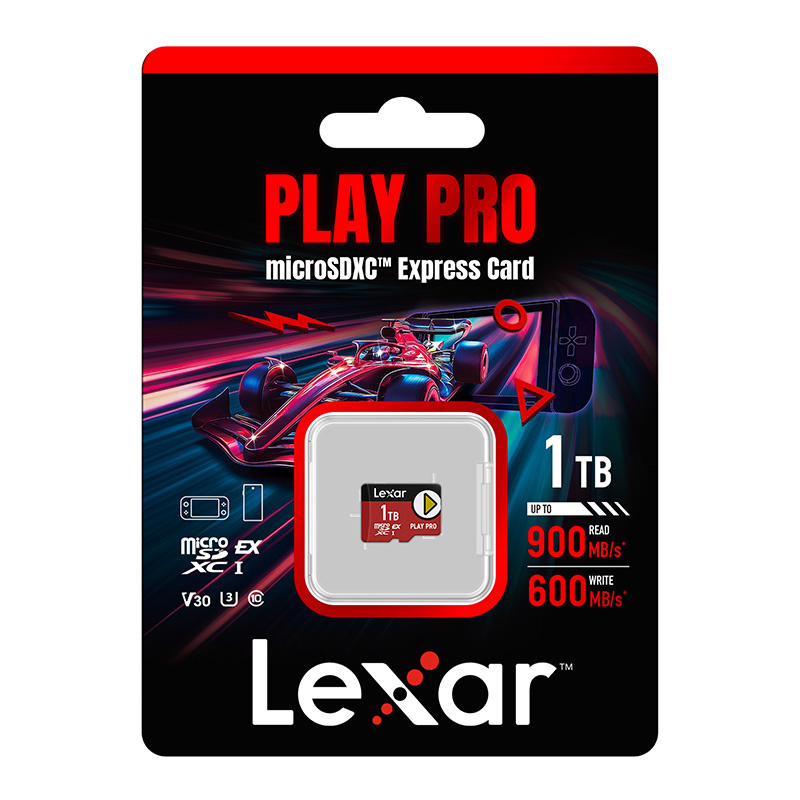 Carte mémoire Lexar PLAY Pro microSD Express 7.1 1 To - Ypsilon Computers