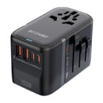 Blitzwolf BW-TA2 Adaptateur de Voyage 5-en-1 2xUSB PD + 2xC QC + C GaN 100W