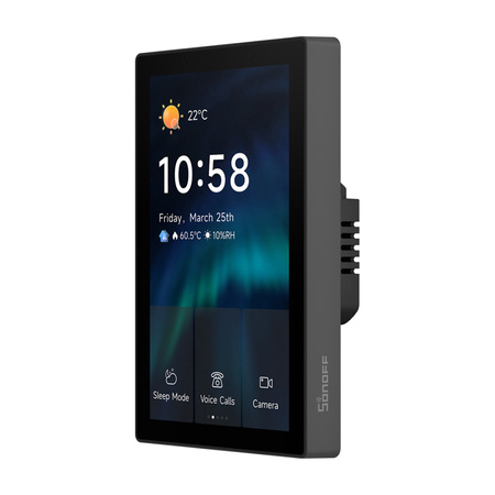 SONOFF NSPanel Pro 120 Panneau de Contrôle Intelligent Matter WiFi/Bluetooth/ZigBee (noir) - Ypsilon Computers