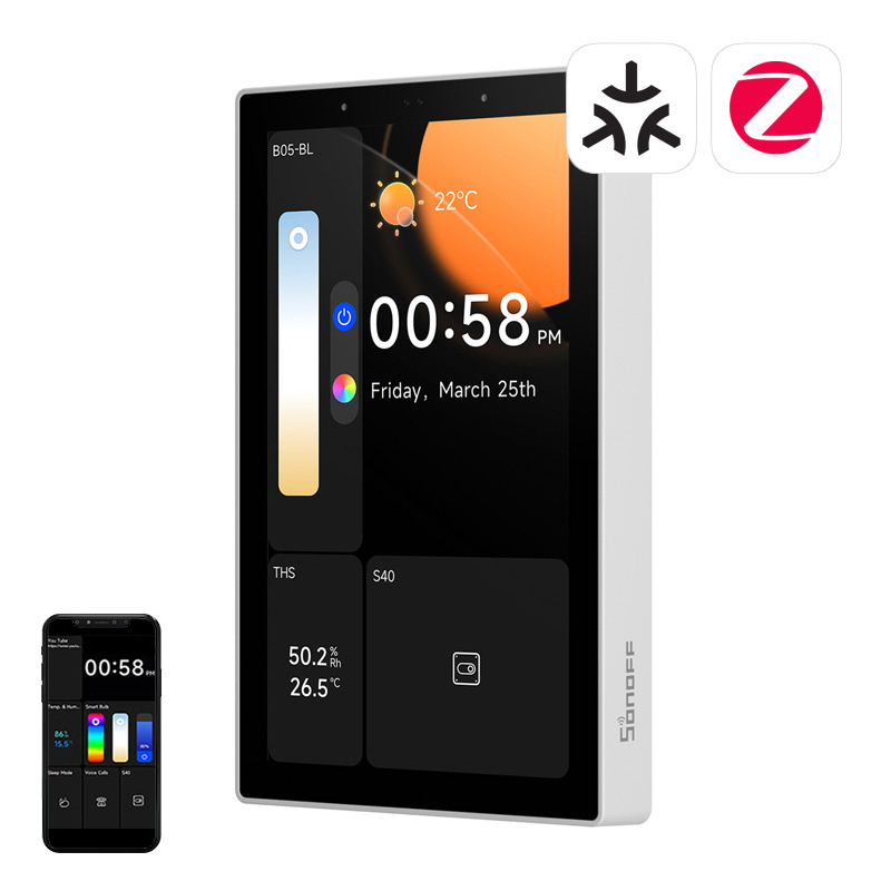 SONOFF NSPanel Pro 120 Panneau de Contrôle Intelligent Matter WiFi/Bluetooth/ZigBee (blanc) - Ypsilon Computers
