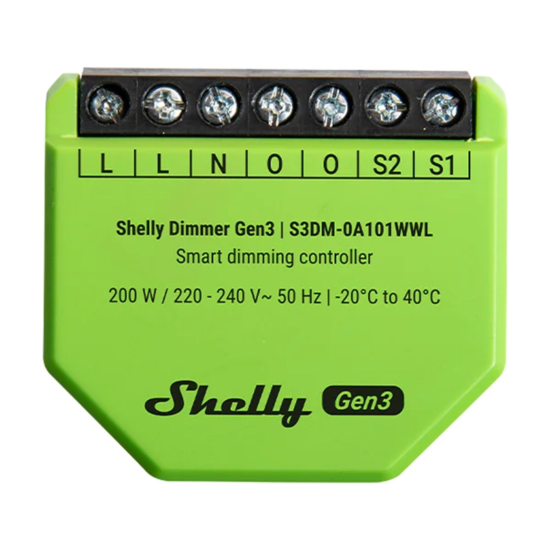 Contrôleur de Lumière WiFi Shelly Dimmer Gen3 - Ypsilon Computers