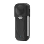 PULUZ étui de protection en silicone avec couvercle d&rsquo;objectif pour Insta360 X5 (noir)