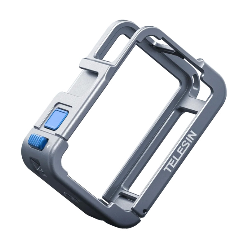 Étui en métal Telesin pour DJI Osmo Action 5 (bleu) - Ypsilon Computers
