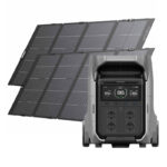 Set: EcoFlow Delta Pro 3 station d&rsquo;énergie + 2x panneau photovoltaïque 400W.