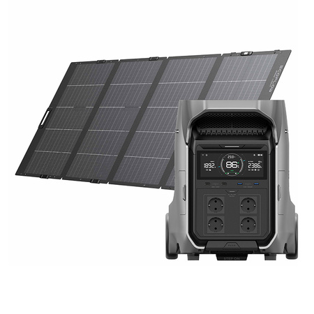 Set: EcoFlow Delta Pro 3 station d'énergie + panneau photovoltaïque 400W. - Ypsilon Computers