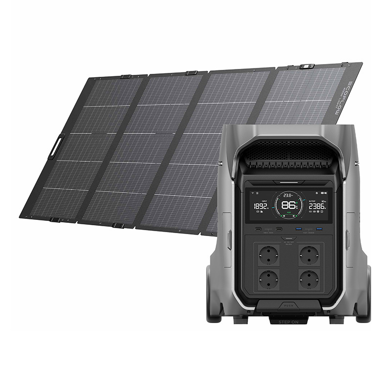 Set: EcoFlow Delta Pro 3 station d'énergie + panneau photovoltaïque 400W. - Ypsilon Computers