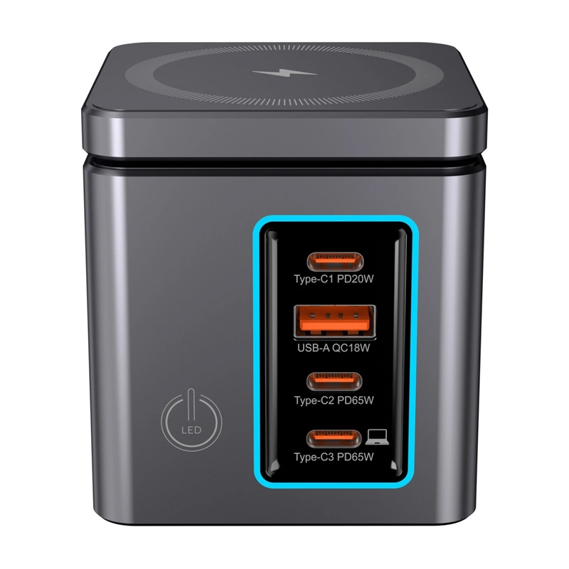 Blitzwolf BW-i113 Chargeur secteur GaN, USB-A, 3xUSB-C, 105W - Ypsilon Computers