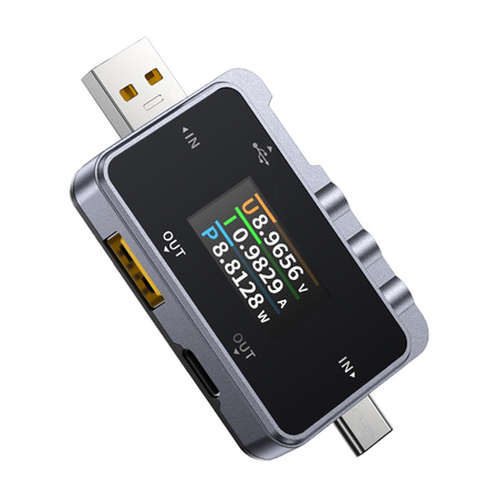 Testeur USB 2 en 1 FNIRSI FNAC-28 USB-C USB-A - Ypsilon Computers