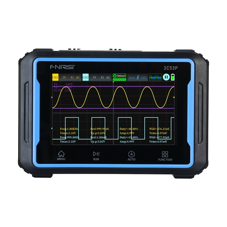 Oscilloscope portable 3-en-1 FNIRSI 2C53P 4.3" écran tactile - Ypsilon Computers