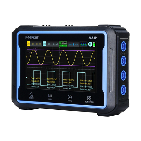 Oscilloscope portable 3-en-1 FNIRSI 2C53P 4.3" écran tactile - Ypsilon Computers