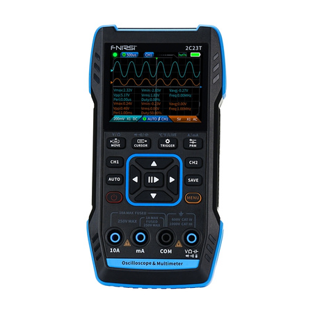Oscilloscope portable 3-en-1 FNIRSI 2C23T multimètre générateur de signal - Ypsilon Computers