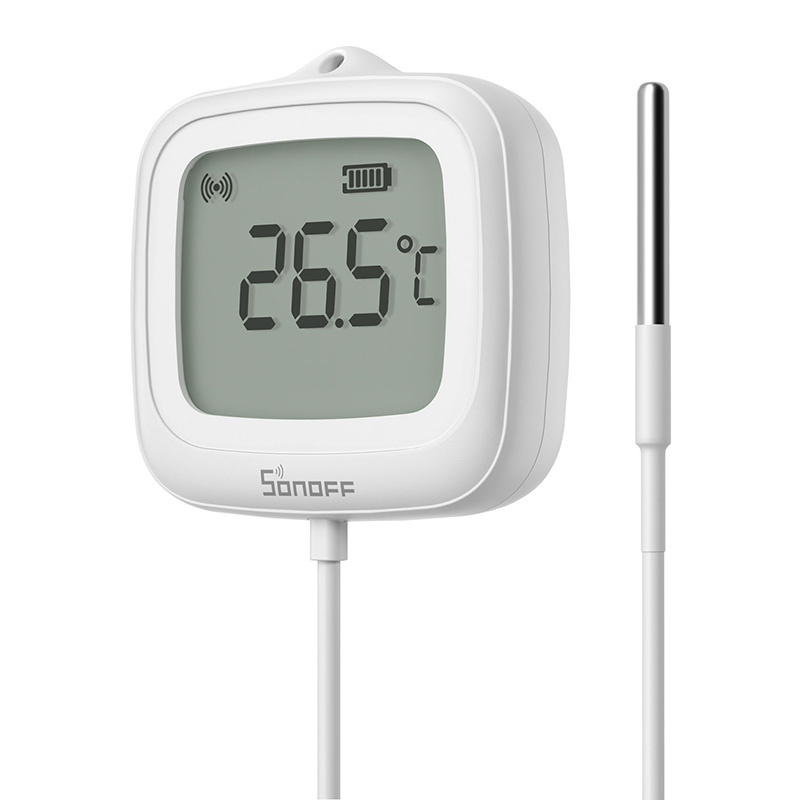 Capteur de Température LCD ZigBee Sonoff SNZB-02LD (avec sonde) - Ypsilon Computers